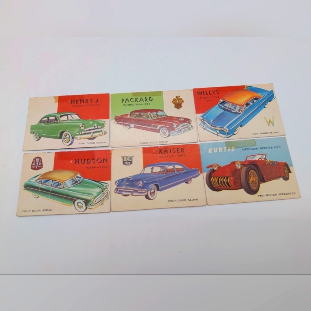 1954 Topps Card Set American Set Packard Kurtis Hudson Kaiser Henry J Willys